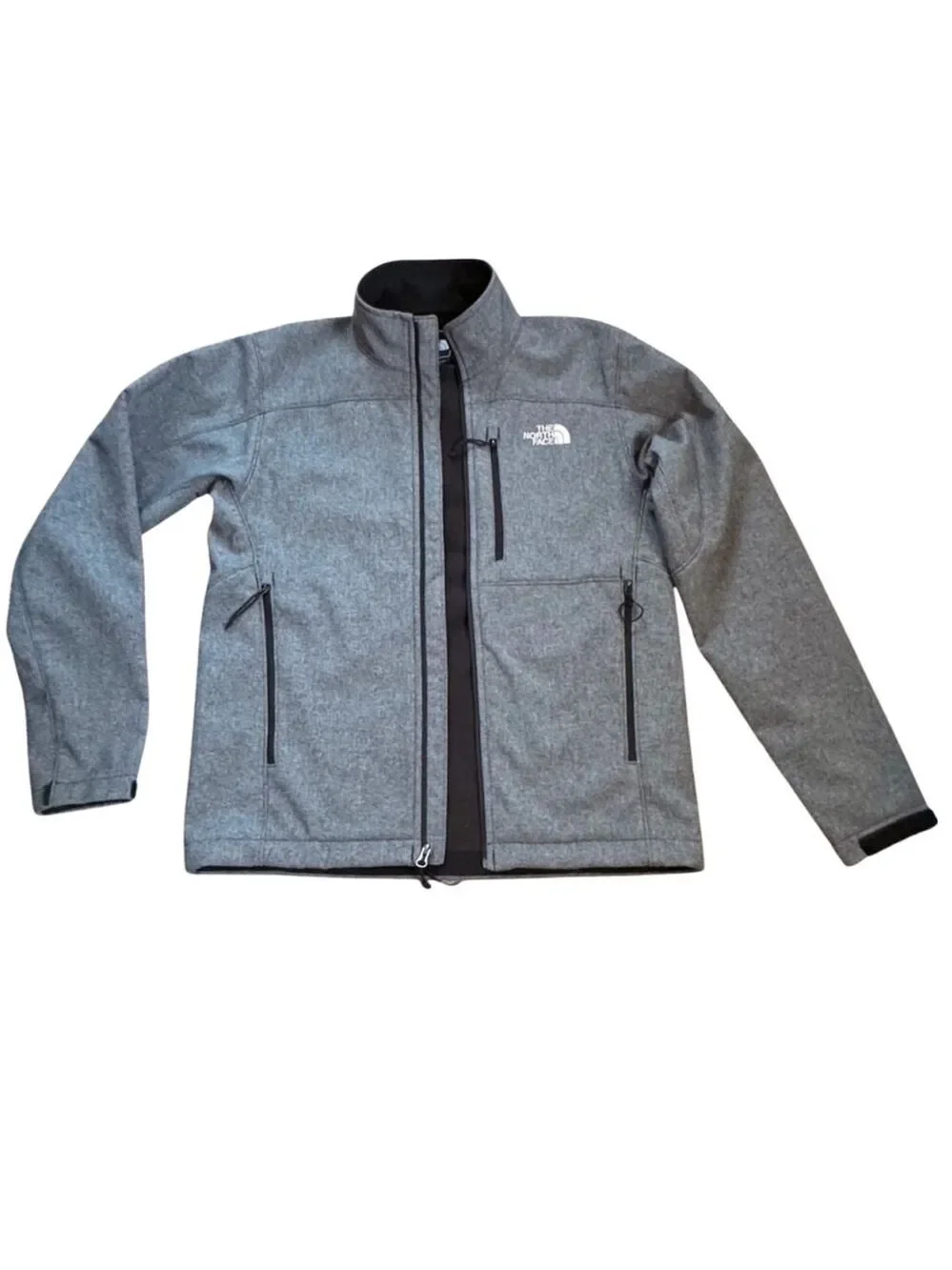 The North Face Small Apex Barrier Soft Shell Jacket Wind/Water Resistant Grey